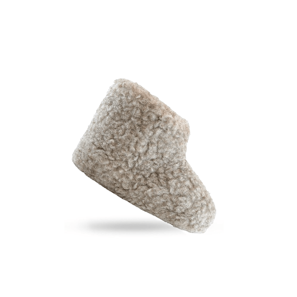 Flauschige Wollstiefel (100% reine Wolle) - Modell Grau - Dänisches Design von SHUS
