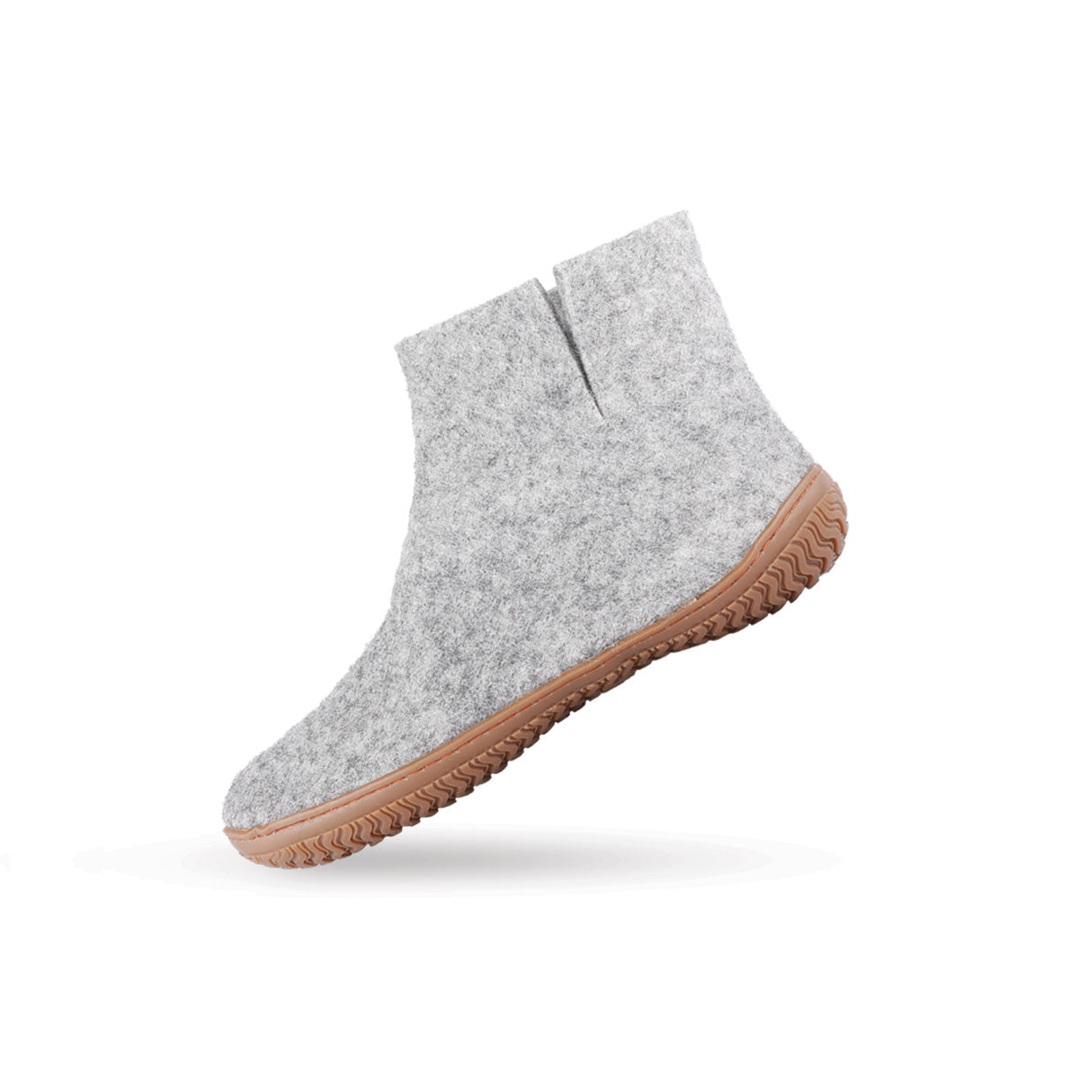 Wollstiefel (100 % reine Wolle) – Modell Grau mit Gummisohle – Dänisches Design von SHUS