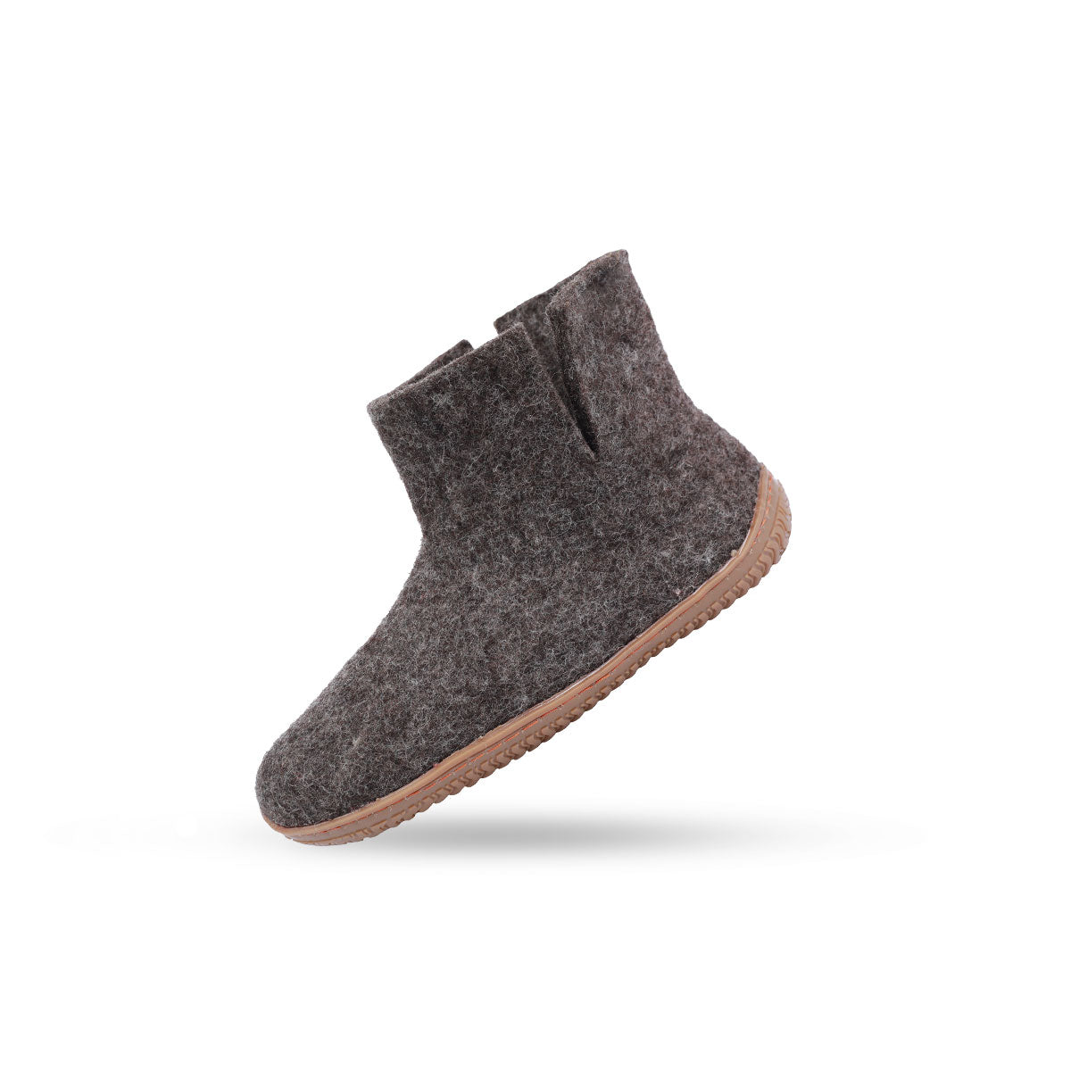 Wollstiefel (100 % reine Wolle) – Modell Braun mit Gummisohle – Dänisches Design von SHUS
