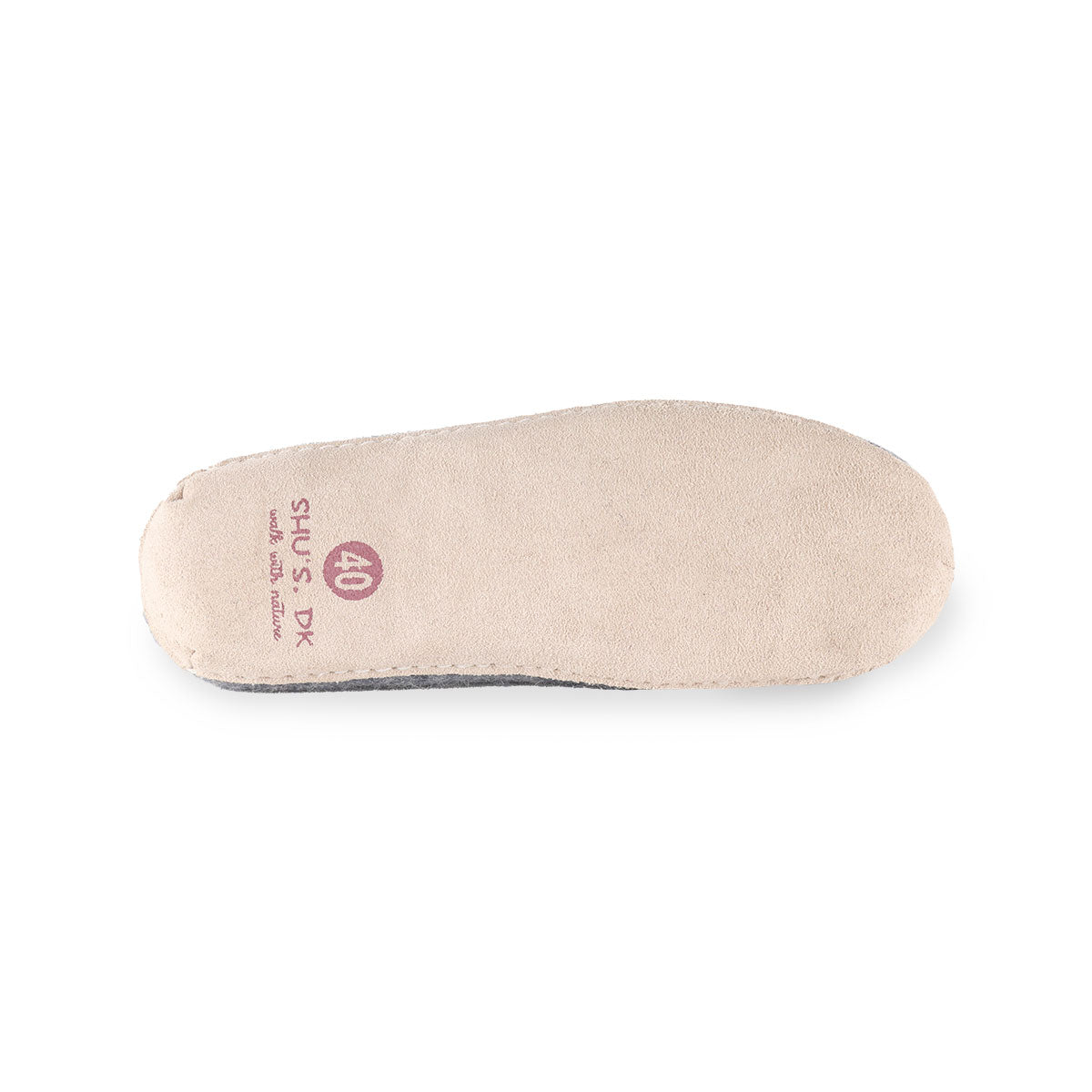 Wollhausschuhe (100 % reine Wolle) – Modell Denim mit Ledersohle – Dänisches Design von SHUS