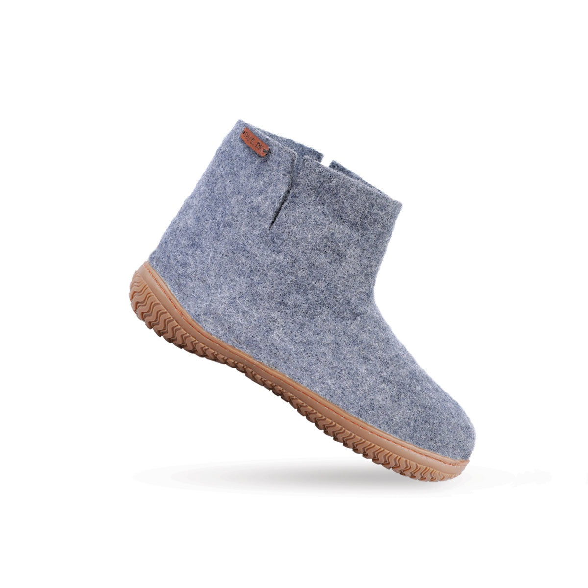 Wollstiefel (100 % reine Wolle) – Modell Denim mit Gummisohle – Dänisches Design von SHUS