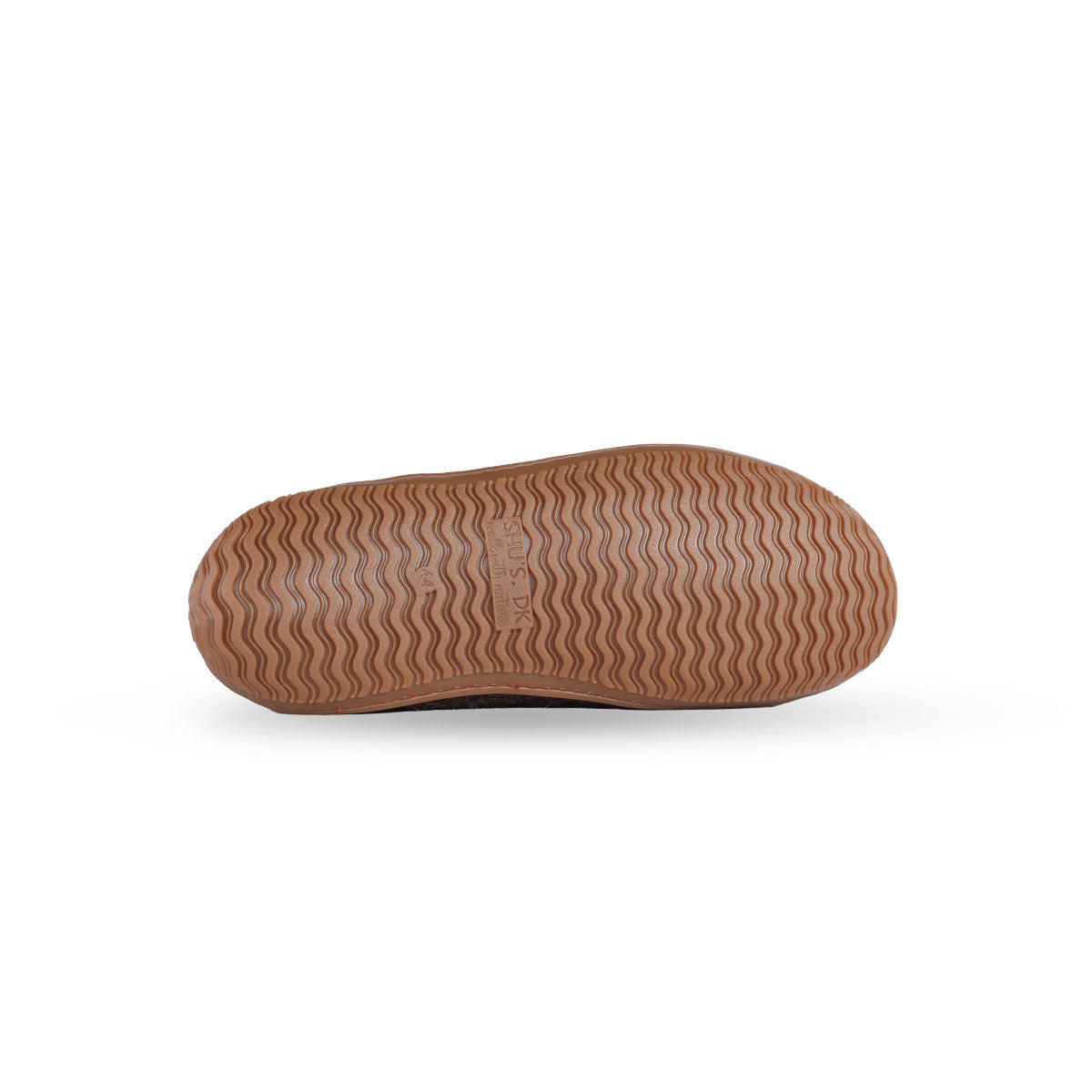 Wollpantoffel(100 % reine Wolle) – Modell Braun mit Gummisohle – Dänisches Design von SHUS
