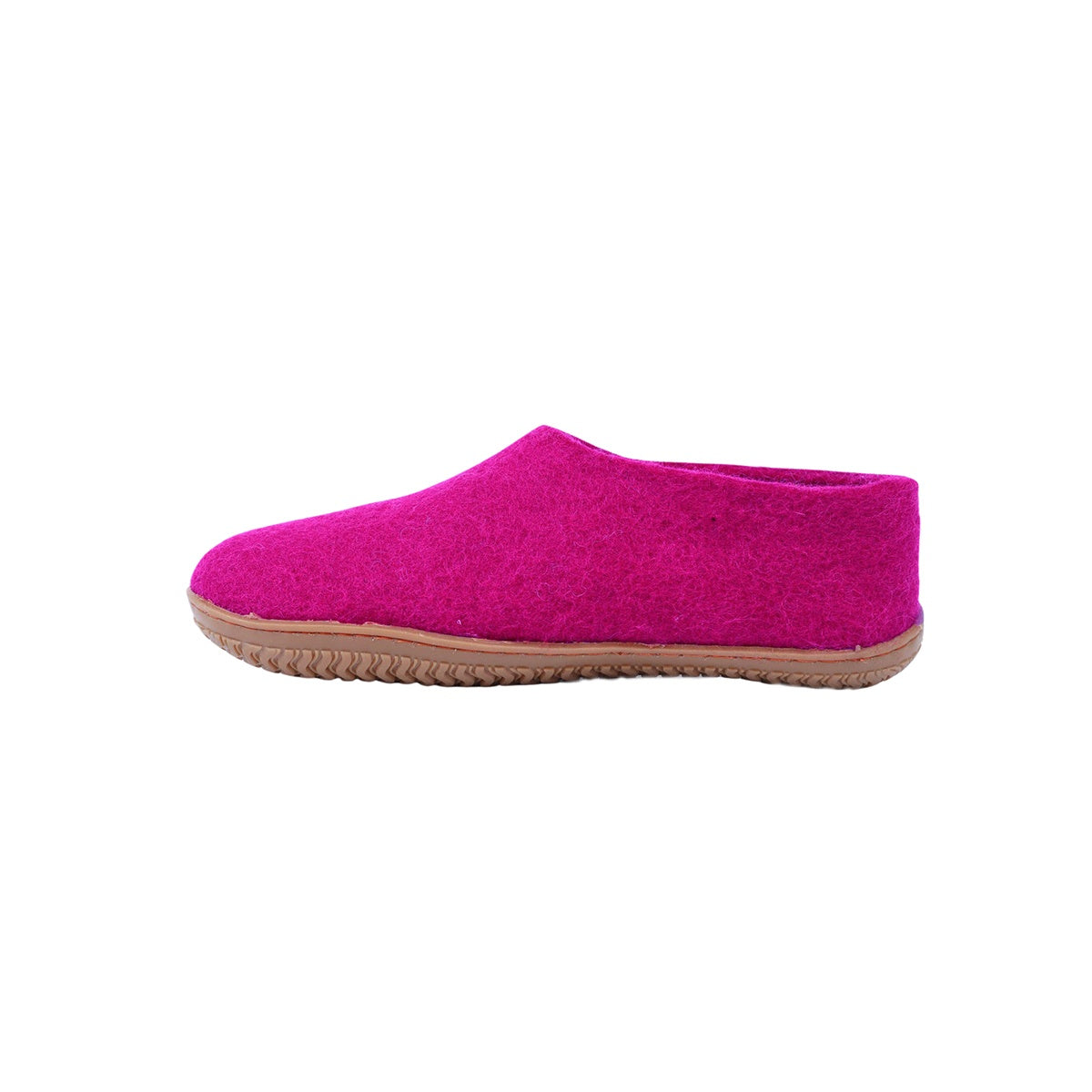 Wollhausschuhe (100 % reine Wolle) – Modell Pink mit Gummisohle – Dänisches Design von SHUS