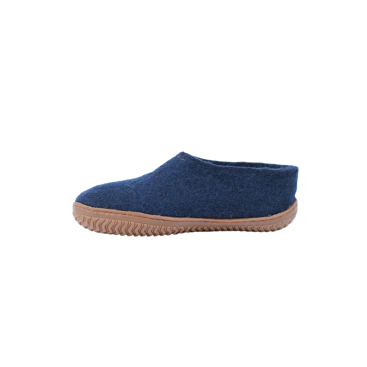 Wollhausschuhe (100 % reine Wolle) – Modell Blau mit Gummisohle – Dänisches Design von SHUS