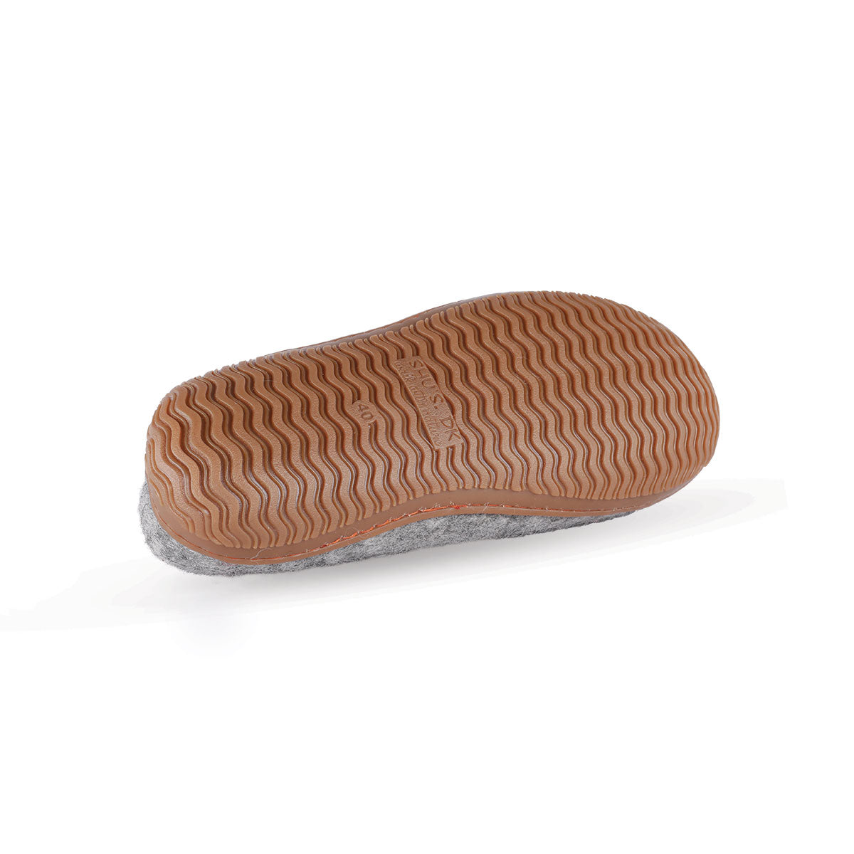 Wollpantoffel (100 % reine Wolle) – Modell Grau mit Gummisohle – Dänisches Design von SHUS