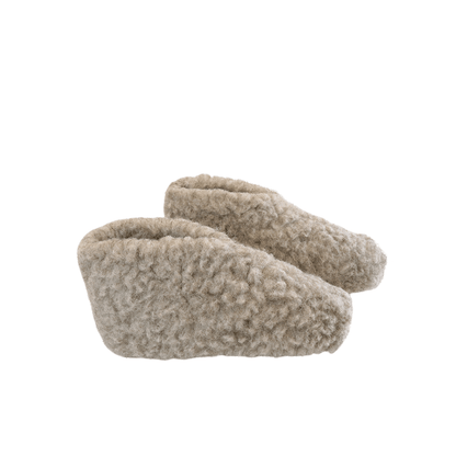 Flauschige Wollhausschuhe(100% reine Wolle) - Modell Grau - Dänisches Design von SHUS
