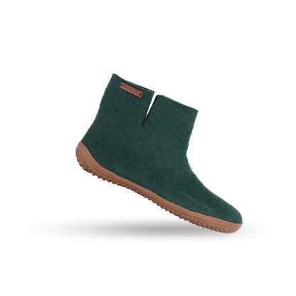 Wollstiefel (100 % reine Wolle) Modell Grün mit Gummisohle – Dänisches Design von SHUS