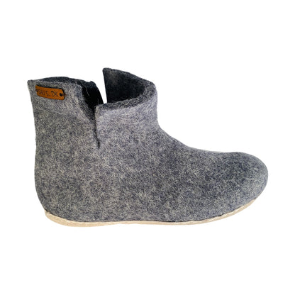 Wollstiefel (100 % reine Wolle) – Modell Denim mit Ledersohle – Dänisches Design von SHUS
