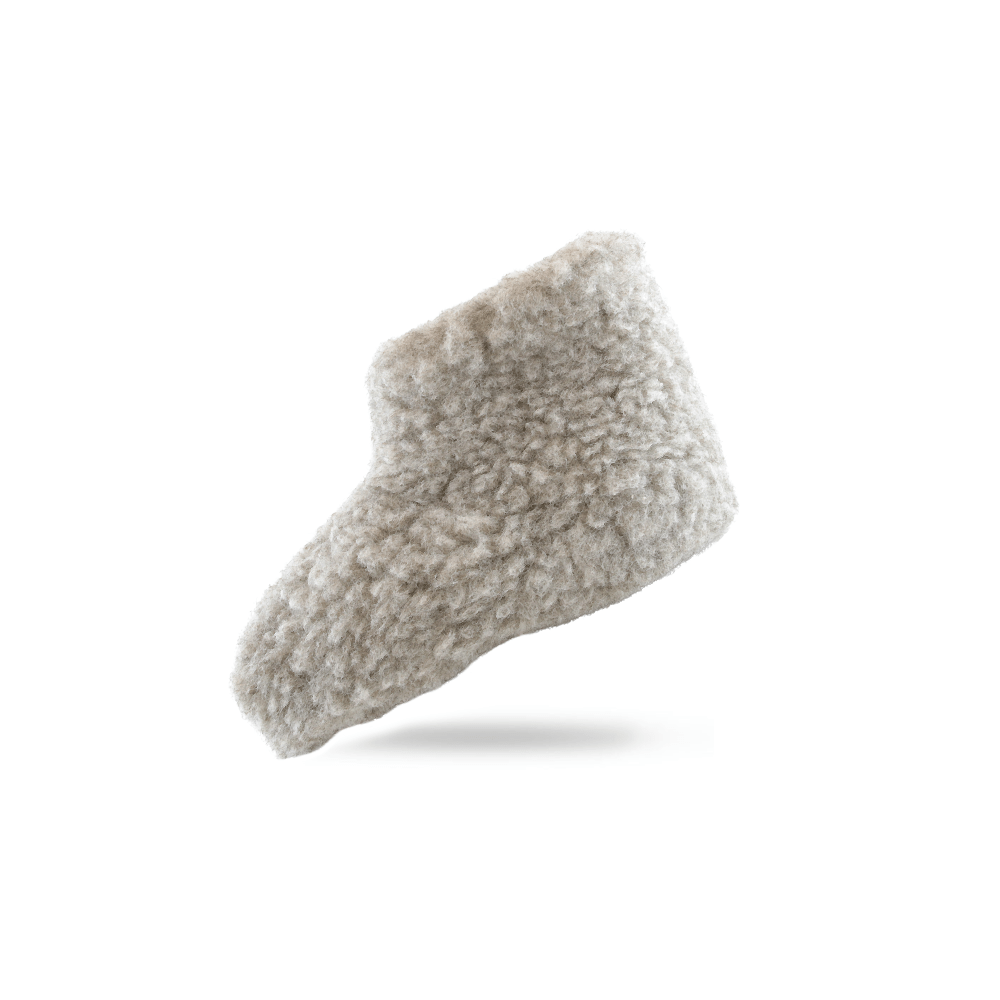 Flauschige Wollstiefel (100% reine Wolle) - Modell Grau - Dänisches Design von SHUS