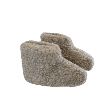 Flauschige Wollstiefel (100% reine Wolle) - Modell Grau - Dänisches Design von SHUS