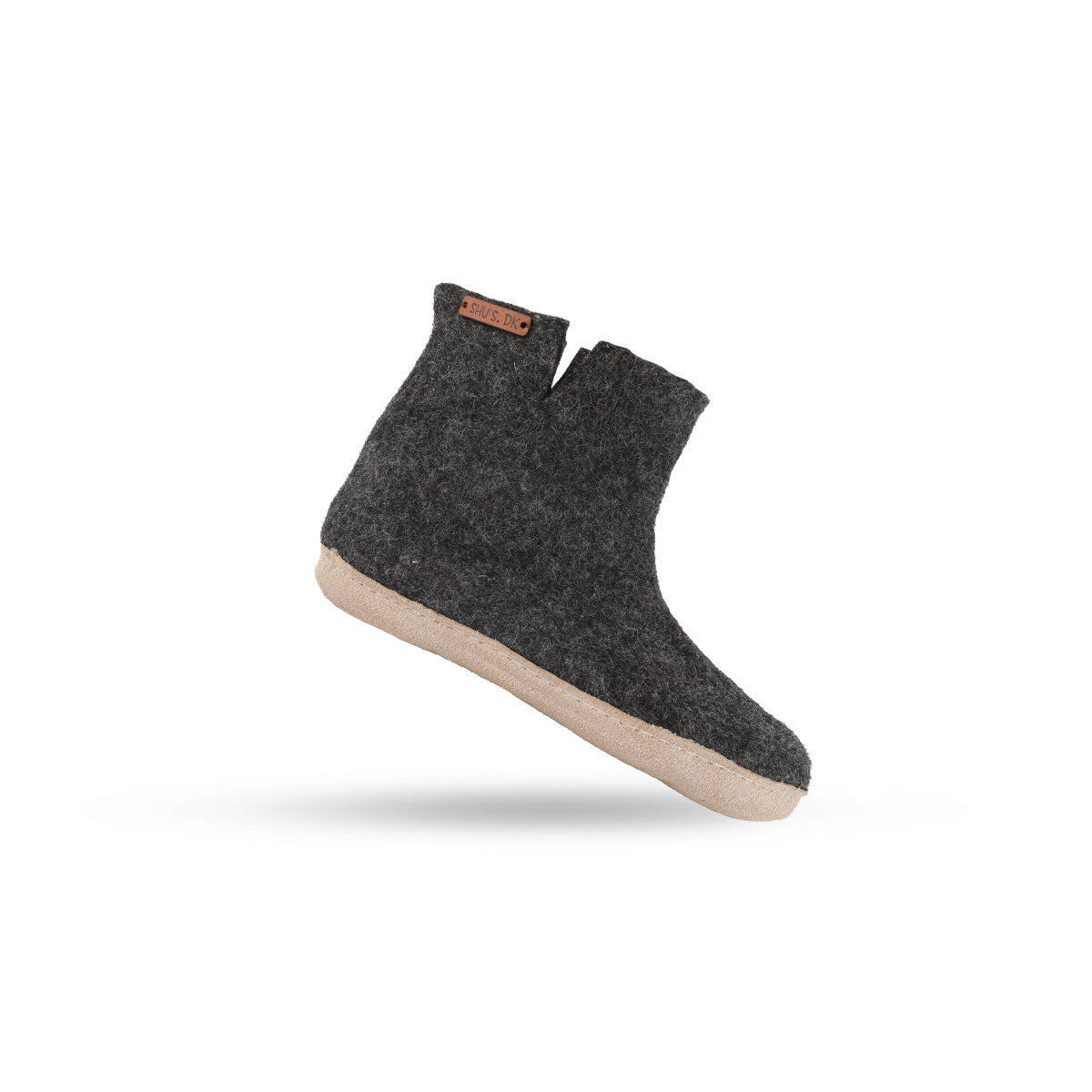 Wollstiefel (100 % reine Wolle) – Modell Koks mit Ledersohle – Dänisches Design von SHUS