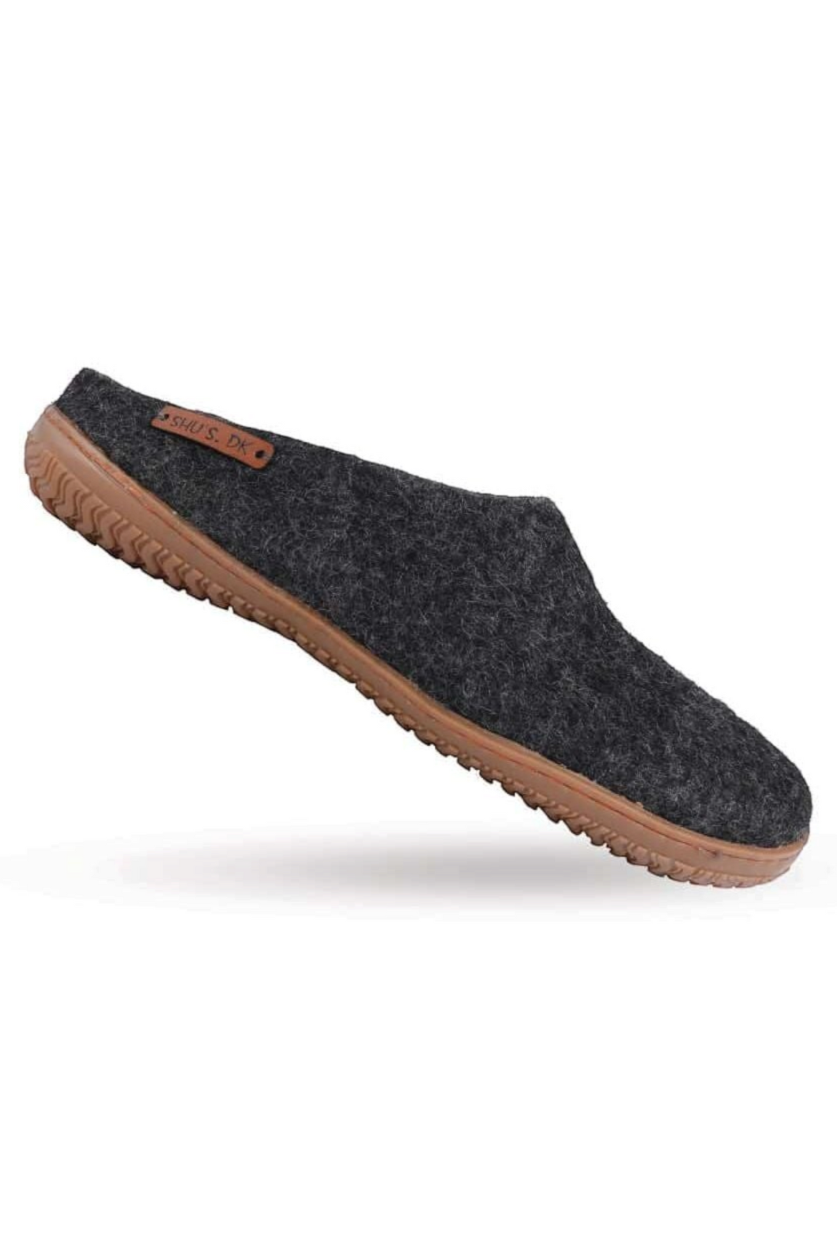 Uldtøffel (100% ren uld) - Model Koks m/Gummisål - Dansk Design fra SHUS